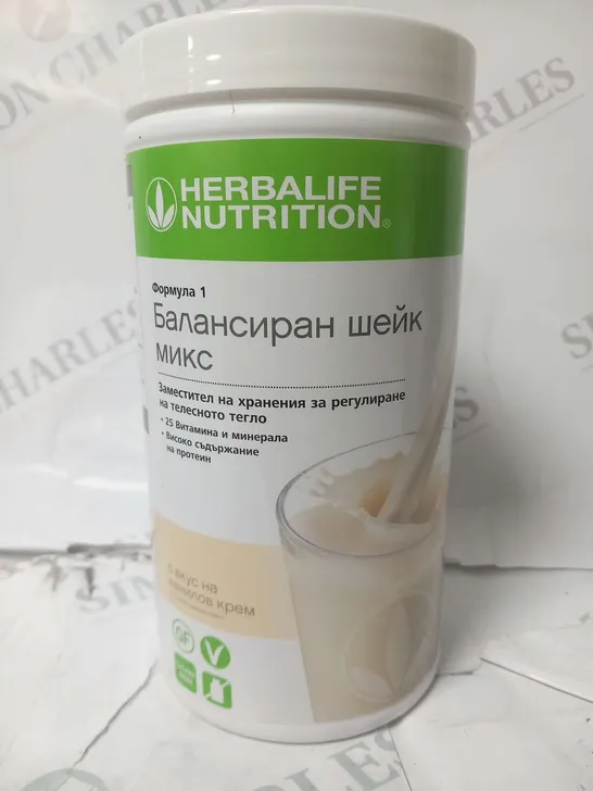 THREE TUBS OF HERBALIFE NUTRITION FORMULA 1 HEALTHY MEAL REPLACEMENT SHAKE MIX 550G