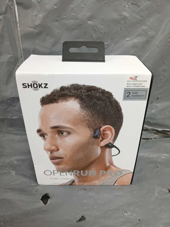 BOXED SHOKZ OPENRUN PRO BLUE BONE CONDUCTION HEADSET