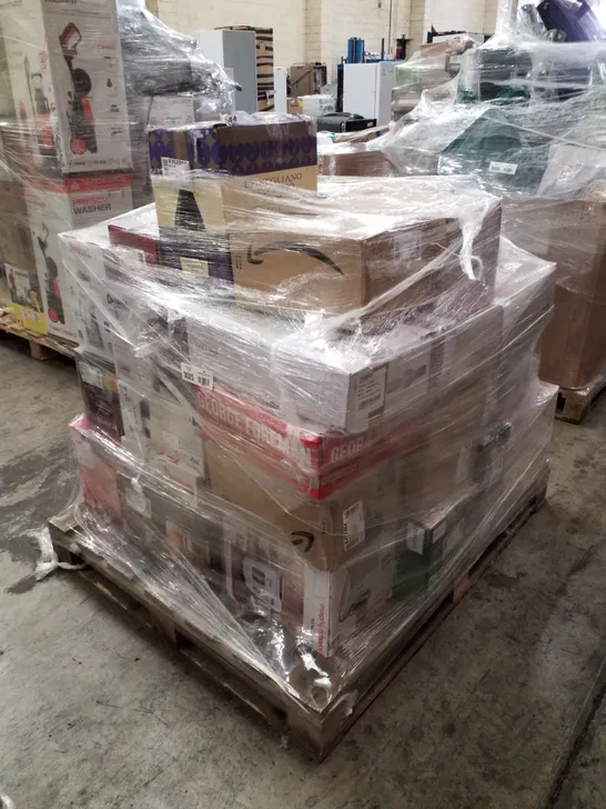 PALLET OF APPROXIMATELY 50 UNPROCESSED RAW RETURN HOUSEHOLD AND ELECTRICAL GOODS TO INCLUDE;