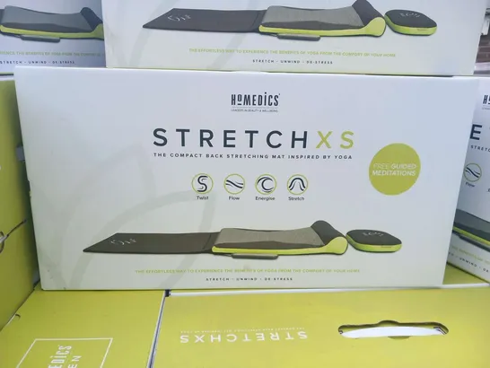 PALLET OF APPROXIMATELY 56 BOXED HOMEDICS STRETCH XS THE COMPACT BACK STRETCHING MAT INSPIRED BY YOG