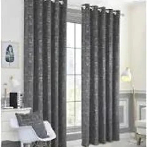 BAGGED CONRADA ROOM DARKENING EYELET CURTAINS