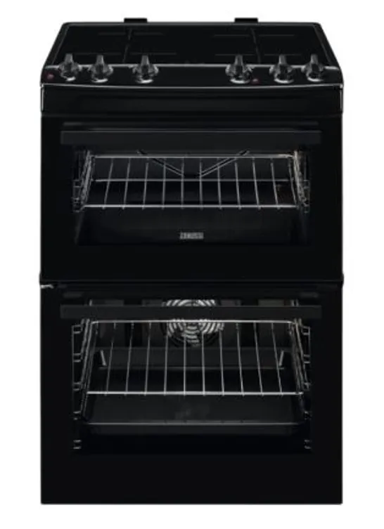 ZANUSSI FREESTANDING ELECTRIC COOKER WITH INDUCTION HOB - BLACK - A/A RATED Model ZCI66080BA RRP £767