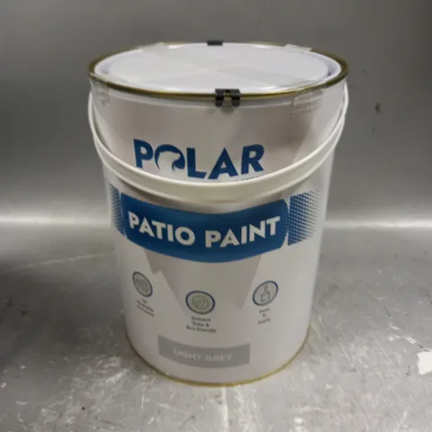 SEALED POLAR PATIO PAINT IN LIGHT BLUE - 5L - COLLECTION ONLY 