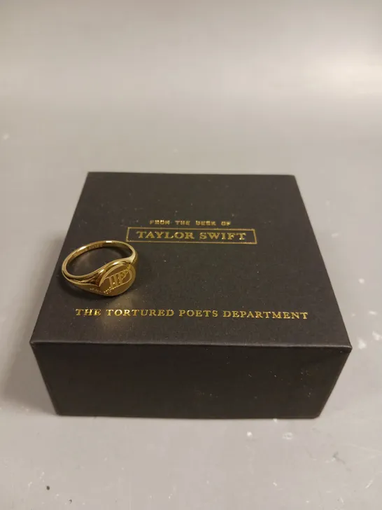 TAYLOR SWIFT THE TORTURED POETS DEPARTMENT RING 