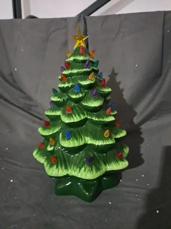 DECORATIVE FESTIVE LIGHT-UP TREE ORNAMENT