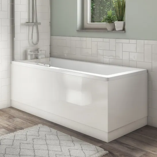 BOXED ASHFORD & PENDLE WHITE GLOSS 1700MM FRONT BATH PANEL 