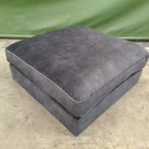 QUALITY DESIGNER SOFOLOGY EMPEROR FOOTSTOOL - CHARCOAL FABRIC 