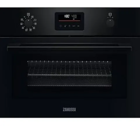 ZANUSSI SERIES 60 COOKQUICK ZVENM6K3 46CM HIGH, BUILT IN COMBINATION MICROWAVE OVEN - BLACK