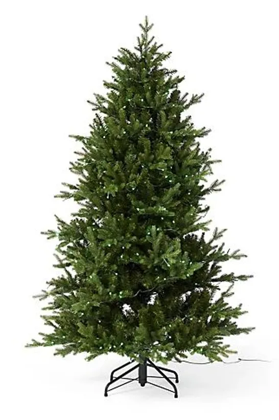 SANTA'S BEST PRE-LIT SNOW KISSED AUBURN CHRISTMAS TREE 8FT - COLLECTION ONLY