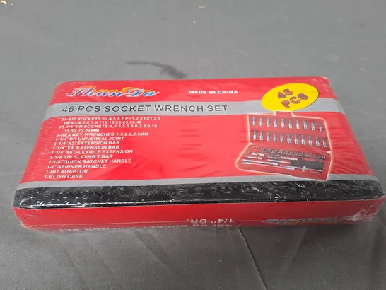 BOXED AND SEALED 46 PCS SOCKET WRENCH SET