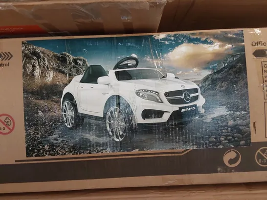 BOXED GUERTIN ISABELLE & MAX 6V 1 SEATER MERCEDES-AMG CHILDREN'S RIDE ON CAR WITH REMOTE CONTROL (1 BOX)