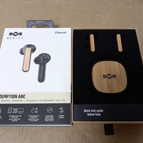 LOT OF 6 BOXED AS NEW PAIRS OF MARLEY REDEMPTION ANC TRULY WIRELESS EARPHONES