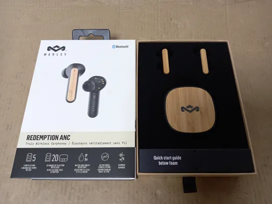 LOT OF 6 BOXED AS NEW PAIRS OF MARLEY REDEMPTION ANC TRULY WIRELESS EARPHONES