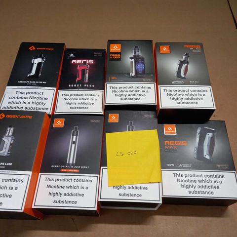 LOT OF APPROXIMATELY 37 ASSORTED VAPING SYSTEMS TO INCLUDE GEEK VAPE L200 AND AEGIS BOOST PLUS