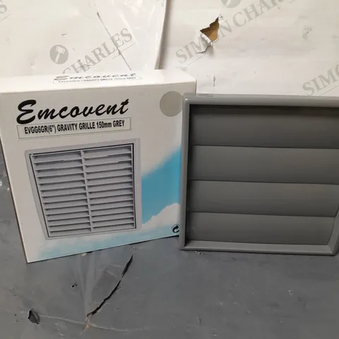 80 EMCOVENT GRAVITY GRILLES 150mm (EVGG6GR) - COLLECTION ONLY