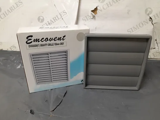 80 EMCOVENT GRAVITY GRILLES 150mm (EVGG6GR) - COLLECTION ONLY