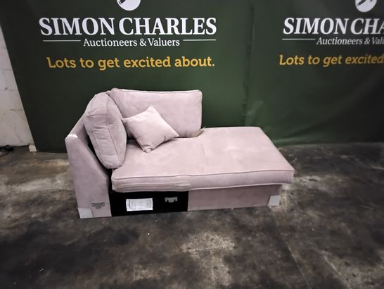 PINK FABRIC CHAISE SECTION