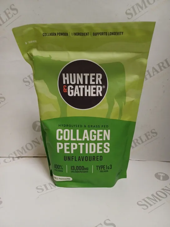 SEALED HUNTER & GATHER HYDROLYSED COLLAGEN PEPTIDES - UNFLAVOURED - 400G