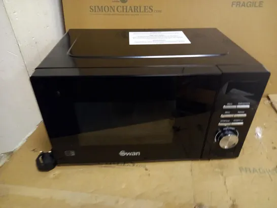 SWAN 700W MANUAL MICROWAVE - BLACK RRP £64