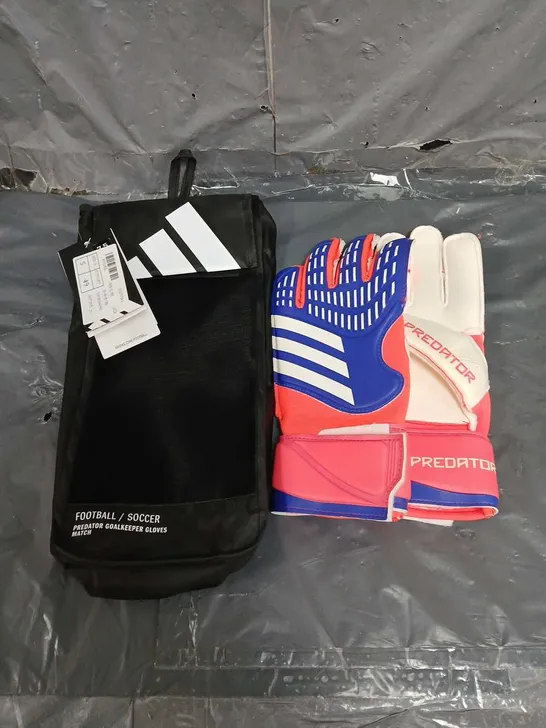 ADIDAS PREDATOR MATCH GOALKEEPER GLOVES SIZE 7.5