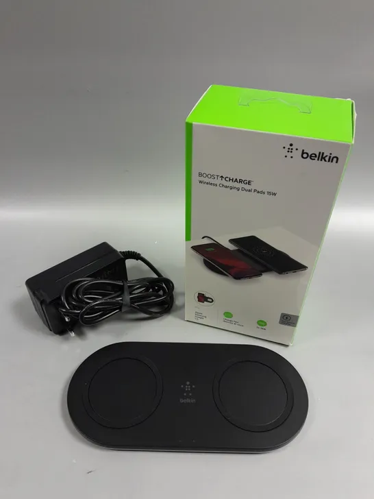 BOXED BELKIN BOOST CHARGE WIRELESS CHARGING 15W DUAL PADS 