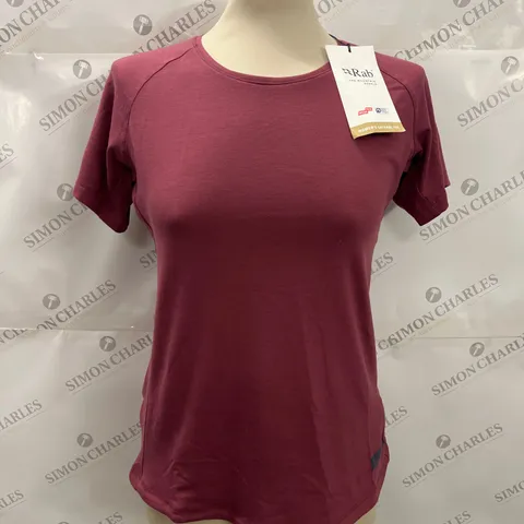 RAB LATERAL SHORT SLEEVED T-SHIRT IN HEATHER SIZE 12