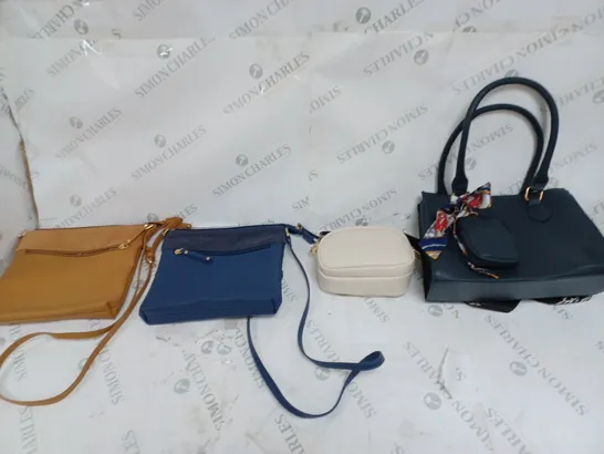 8 ASSORTED HANDBAG IN VARIED STYLES AND COLOURS 