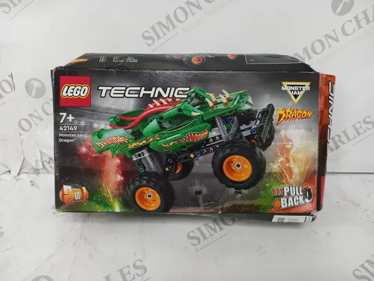 BOXED LEGO TECHNIC MONSTER JAM DRAGON TRUCK - 42149 RRP £17.99