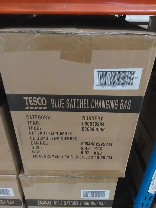 BOX OF APPROX 8 X TESCO NAVY SATCHEL CHANGING BAGS