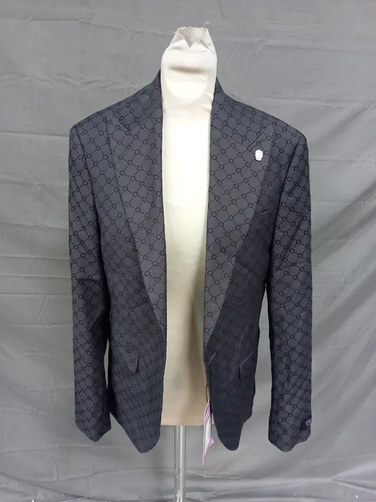 TWISTED TAILORED KEIL SUIT JACKET IN CARCOAL - 36R