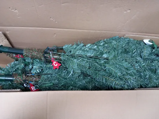 7FT PRE-LIT OZARK BLUE SPRUCE SLIM CHRISTMAS TREE - COLLECTION ONLY  RRP £169.99