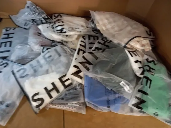 LOT OF 21 ASSORTED BAGGED SHEIN CLOTHING ITEMS 