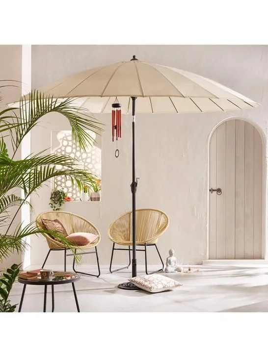 BOXED 3M SHANGHAI PARASOL - CREAM [COLLECTION ONLY] RRP £69.99