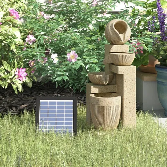 BOXED ZAREVANT RESIN SOLAR FOUNTAIN 