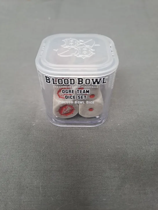 BLOOD BOWL OGRE TEAM DICE SET - 7 BLOOD BOWL DICE