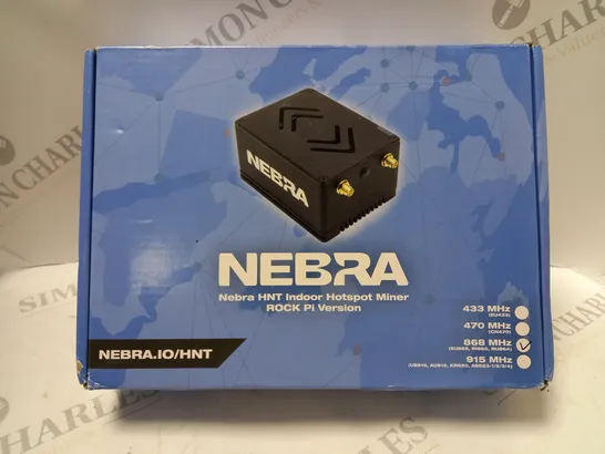 BOXED NEBRA INDOOR HOTSPOT ROCK PI MINER 868MHZ 