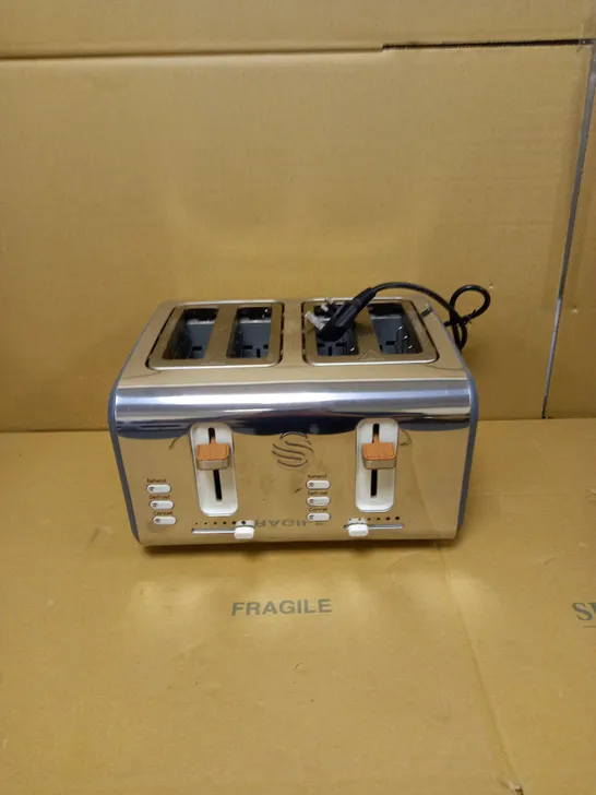 SWAN NORDIC 4-SLICE TOASTER - GREY