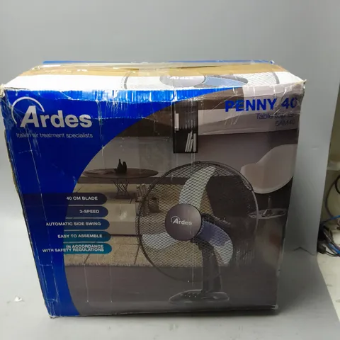 BOXED ARDES PENNY 40 TABLE TOP FAN