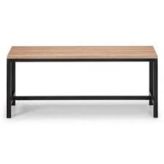 BOXED TRIBECA BENCH BLACK/SONOMA OAK-EFFECT (1 BOX)