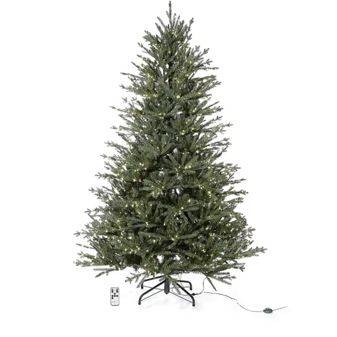 BOXED SANTA'S BEST 5 FOOT SNOWKISSED PRE LIT CHRISTMAS TREE - COLLECTION ONLY 
