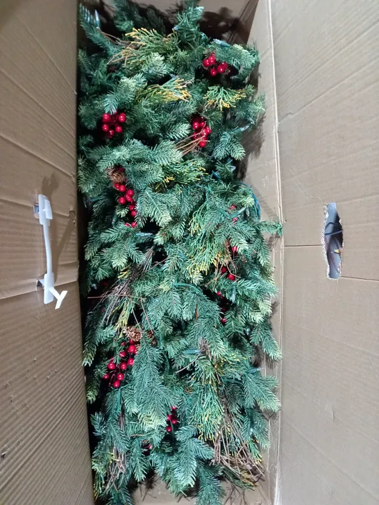 BOXED ALISON CORK SUGAR SPRUCE TREE - NATURAL 5 FT - COLLECTION ONLY