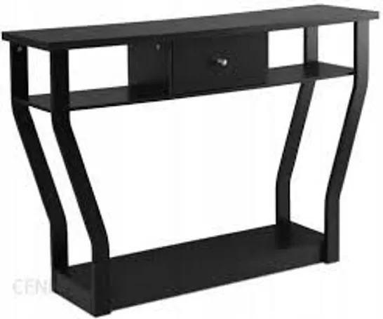 BOXED COSTWAY CONSOLE HALL TABLE WITH STORAGE DRAWER AND SHELF