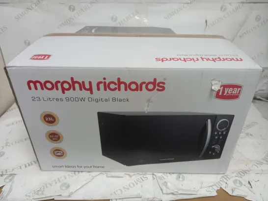 BOXED MORPHY RICHARDS 23 LITRES 900W IN DIGITAL BLACK