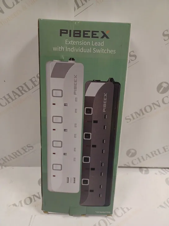 PIBEEX EXTENSION LEAD WITH INDIVIDUAL SWITCHES