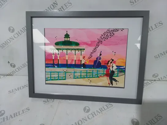 FRAMED SEASIDE SCENE 