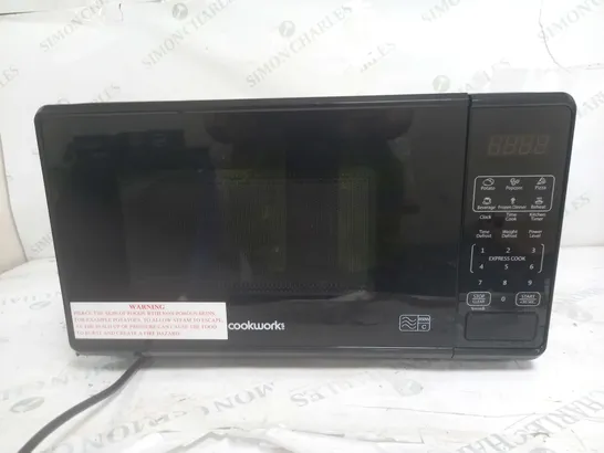 COOKWORKS 700W STANDARD MICROWAVE EM7 - BLACK