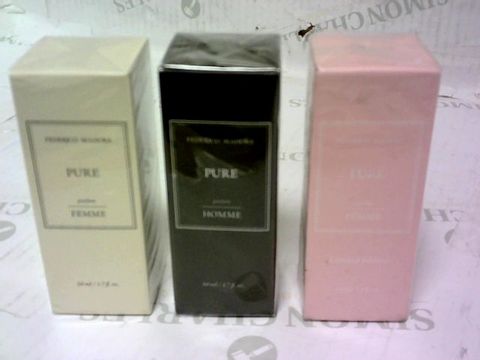 LOT OF APPROXIMATELY 18 TO INCLUDE FEDERICO MAHORA PURE FEMME 50ML, FEDERICO MAHORA PURE HOMME 50ML AND FEDERICO MAHORA PURE FEMME 50ML LIMITED EDITION