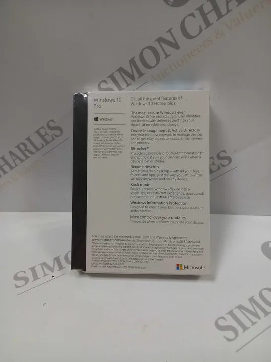 BOXED & SEALED MICROSOFT WINDOWS 10 PRO 