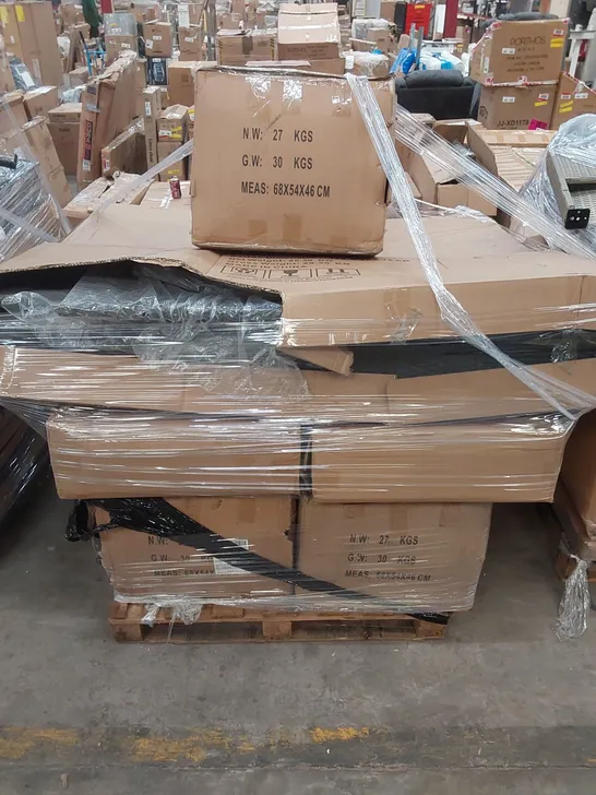 PALLET OF ASSORTED GARDEN AND PATIO FURNITURE PARTS 