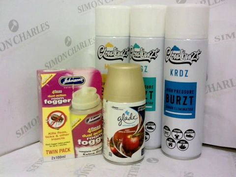 APPROXIMATELY 16 ASSORTED HOUSEHOLD ROOM SPRAYS TO INCLUDE; CLOUDBURST, GLADE AND JOHNSONS